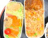全てレンジ中華風オイデミ味炒飯弁当作り方16写真