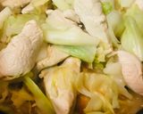 鶏肉&キャベツのソース炒め作り方2写真
