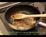 桜えびと水菜の醤油ペペロンチーノ♪作り方5写真