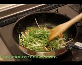 桜えびと水菜の醤油ペペロンチーノ♪作り方7写真