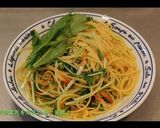 桜えびと水菜の醤油ペペロンチーノ♪作り方9写真