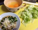 レタスチャーハン作り方1写真