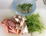 おうちにあるものであっさり和風パスタ作り方1写真