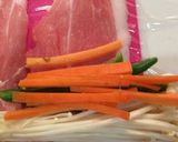 レンジで簡単!野菜の肉巻き♫作り方3写真