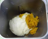 HBで長時間発酵 かぼちゃレーズン食パン作り方5写真