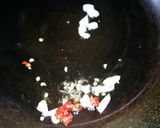 春☆あぶら菜とベーコンのペペロンチーノ。作り方3写真