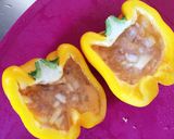 新玉葱とツナのキッシュ風まるごとパプリカ作り方4写真