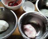 苺と蓬のお花見団子作り方6写真