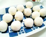 甘納豆隠し玉ありor無しフルーツ白玉。作り方2写真