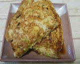 キャベツ入りふわふわで焼きやすい山芋鉄板作り方7写真