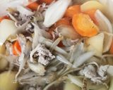 簡単！ごろつき野菜の豚汁◆あつあつで作り方6写真