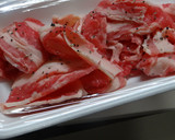 南瓜と牛ばら肉のにんにく　バター醤油炒め作り方3写真