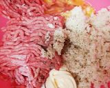 時短玉ねぎなし♪チーズハンバーグ♪作り方2写真