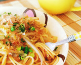 大葉たっぷり！えのきとツナの和風パスタ★作り方7写真