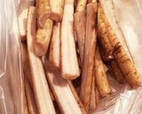 ごぼうの唐揚げ（マヨネーズディップ添え）作り方1写真
