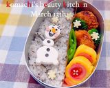 幼稚園 お弁当 キャラ弁♡オラフ作り方9写真