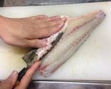チヌ(クロダイ)の活け造り作り方10写真