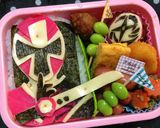 キャラ弁　ニンニンジャー アカニンジャー作り方4写真