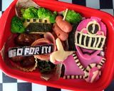 キャラ弁 トッキュウ1号弁当作り方4写真