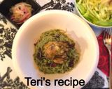ダイエットしらたき麺★牡蠣ジェノベーゼ作り方7写真