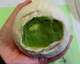 HBで長時間発酵 渦巻き抹茶あんぱん作り方14写真