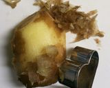クッキーの抜き型でしょうがの皮むき作り方2写真
