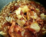 【インスタントで】回鍋肉みそラーメン♪作り方7写真