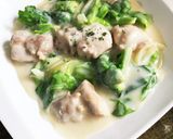 春キャベツとチキン煮！簡単クリーム煮作り方9写真