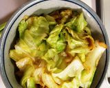 お昼に♩春キャベツとオイルサーディンの丼作り方5写真