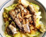 お昼に♩春キャベツとオイルサーディンの丼作り方10写真