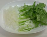 水菜と大根とじゃこのサラダ作り方1写真