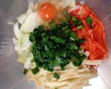 ガッツリ系ラブ♡チーズチヂミ風かき揚げ作り方4写真