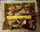お好み風☆焼きそばのり巻き弁当作り方4写真