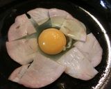 ✿朝ごはんに✿すぐできる！ハムエッグ丼作り方7写真