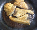 山椒風味の照り焼きカジキ、セリ添え作り方3写真
