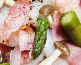 レンジでアスパラと新玉ねぎのコンソメ蒸し作り方9写真