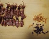 あやめかぶとホタルイカの生姜炒め作り方1写真