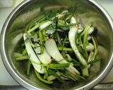 島らっきょうの塩昆布漬けとキムチ漬け作り方3写真