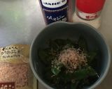 超簡単絹さやのおかか和え作り方1写真