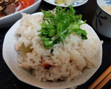 血管ダイエット食219（イカ御飯と山かけ作り方1写真