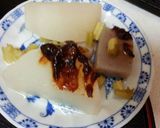 血管ダイエット食219（イカ御飯と山かけ作り方4写真