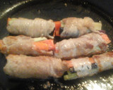 簡単すぎる人参と茄子の豚肉巻き甘酢餡かけ作り方4写真