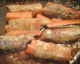 簡単すぎる人参と茄子の豚肉巻き甘酢餡かけ作り方6写真