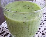 ஐキウイとバナナと水菜のスムージーஐ作り方3写真