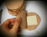 タンパッキーで簡単ヘルシーチーズハムカツ作り方2写真