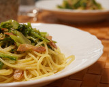 小松菜としめじのパスタ（バターだし醤油）作り方8写真