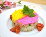 お手軽♡鶏そぼろと三つ葉のお寿司♪作り方2写真