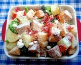 塩トマトで！新ジャガと焼豚のグリル✿作り方7写真