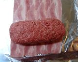 ひき肉のベーコン巻作り方5写真