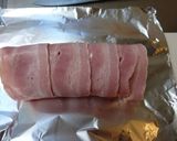 ひき肉のベーコン巻作り方7写真